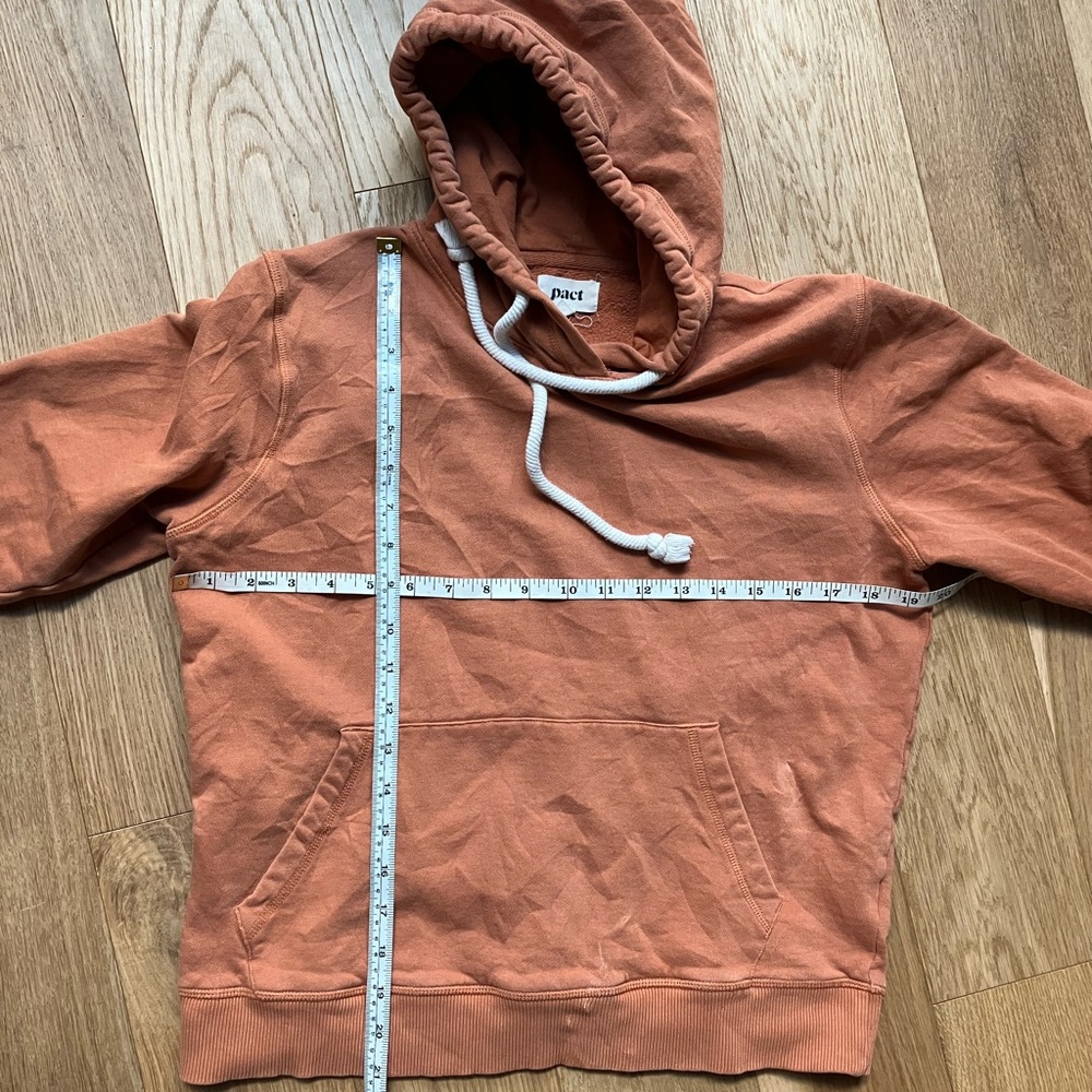 Pact Hoodie/Swearshirt Terracotta color size XS